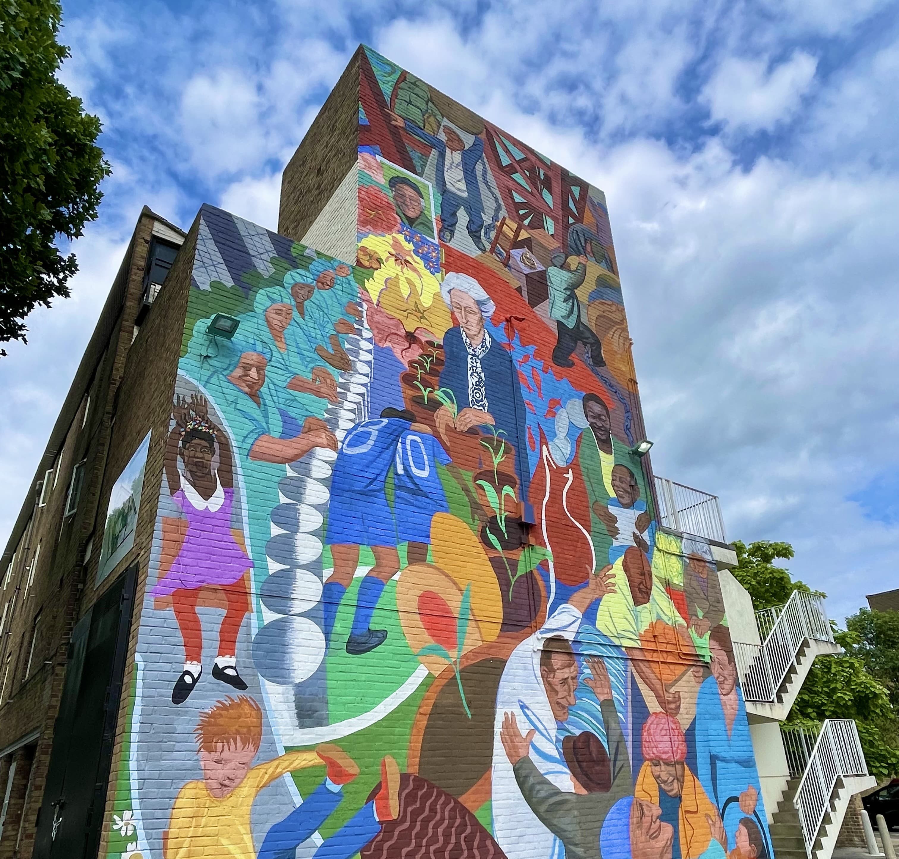 The Blue Bermondsey People’s Mural